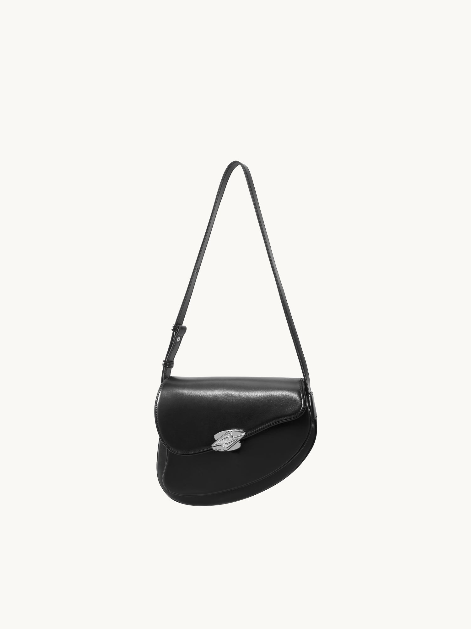 GEMINI Small Shoulder Bag - Black
