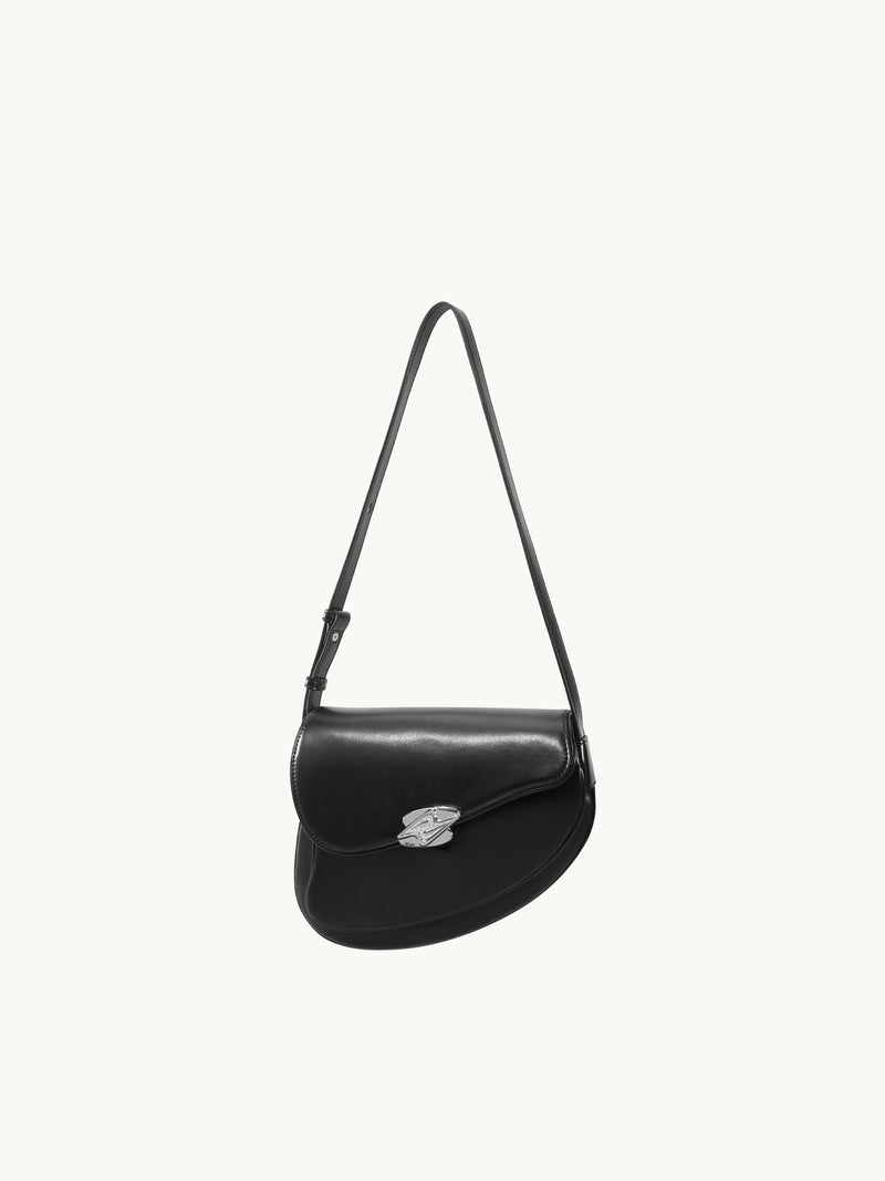 GEMINI Small Shoulder Bag - Black