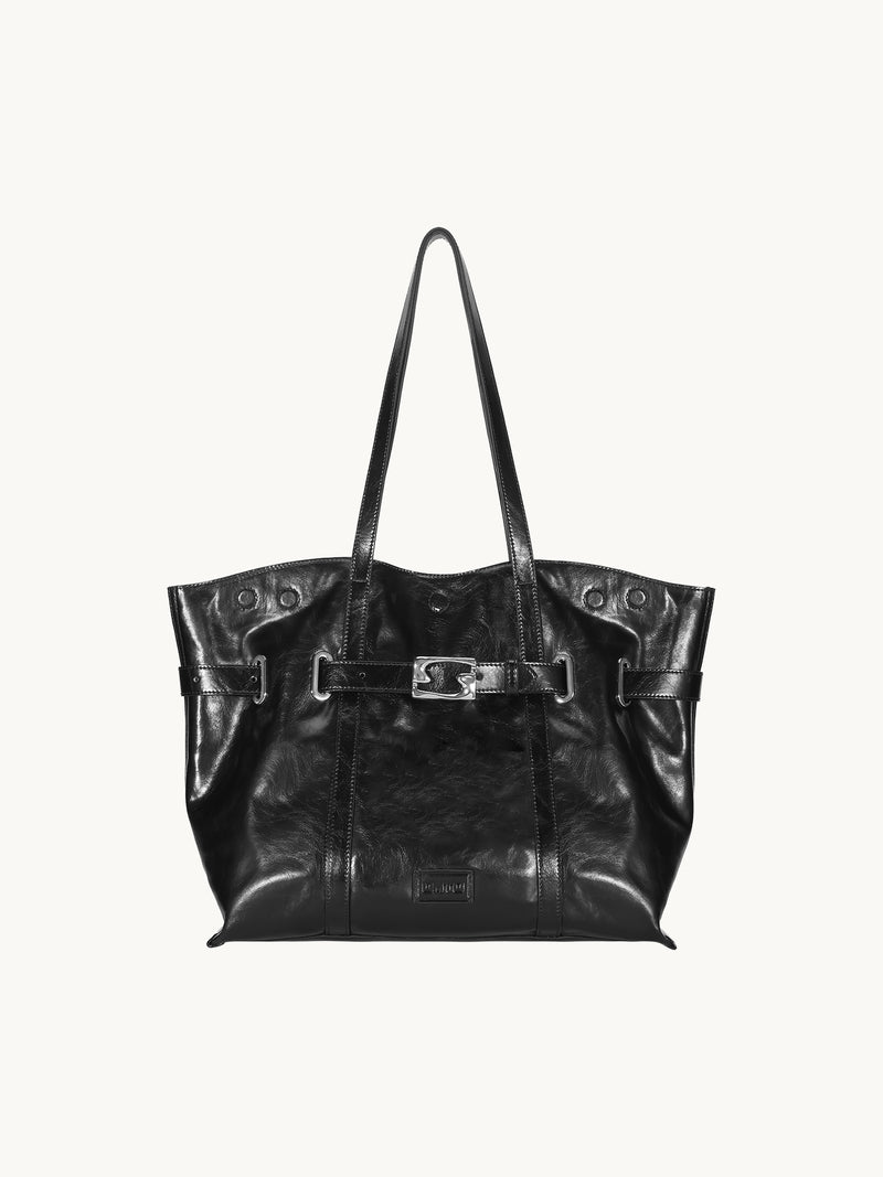 DUMPLING Regular Tote Bag - Black