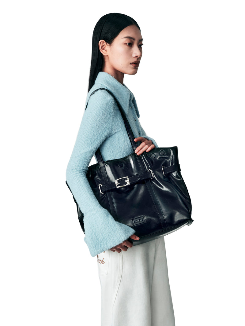 DUMPLING Regular Tote Bag - Black