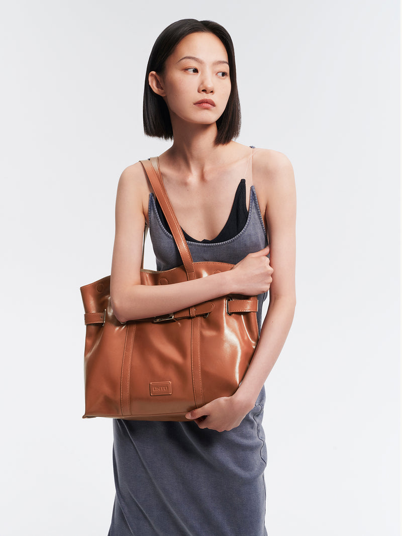 DUMPLING Regular Tote Bag - Brown
