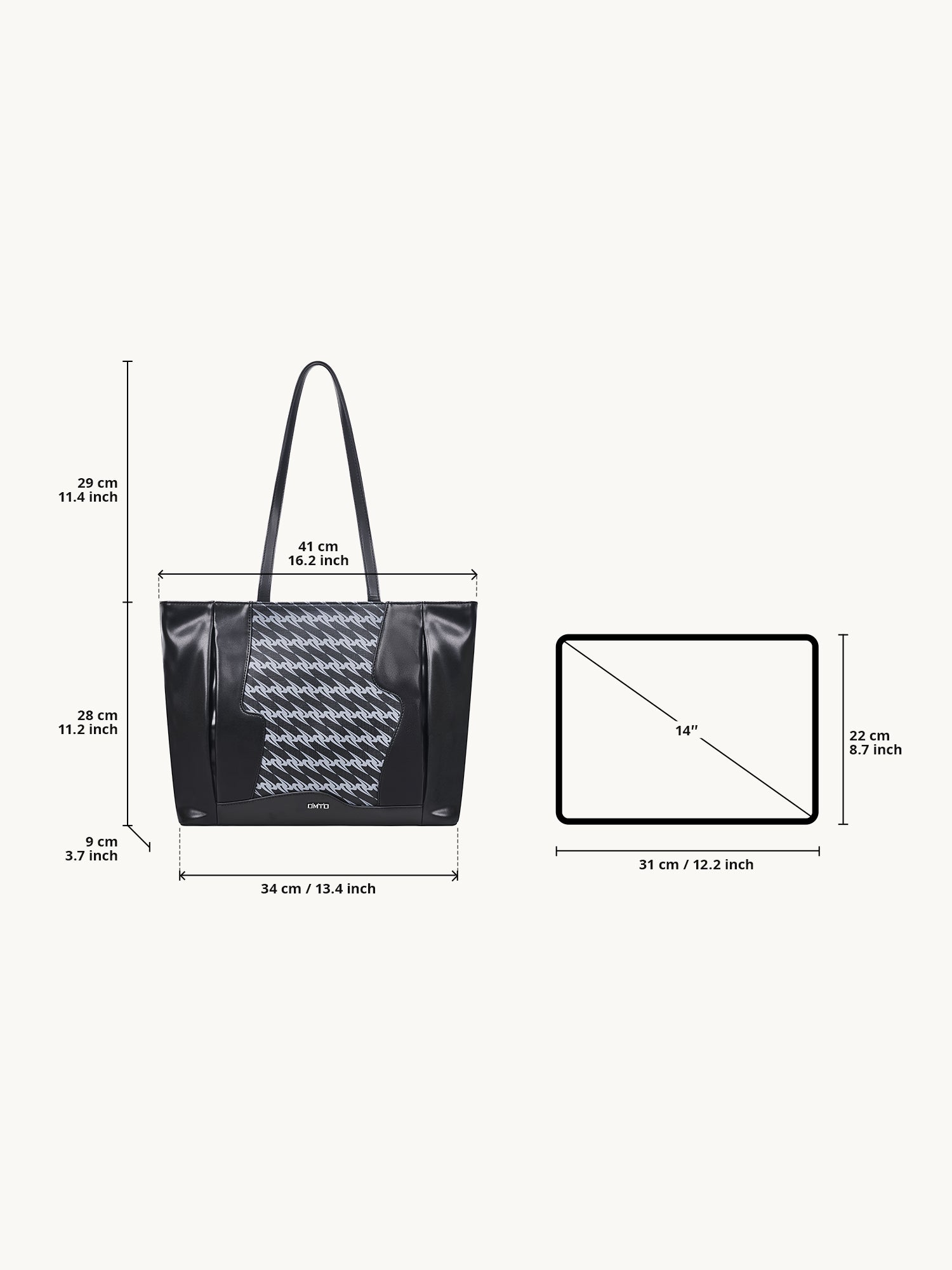 MONOGRAM 3.0 FLOWER LOOP Medium Tote Bag - Black