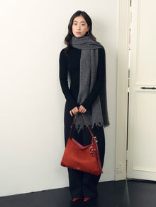 SURE SURE CROISSANT Medium Shoulder Bag - Velvet Red