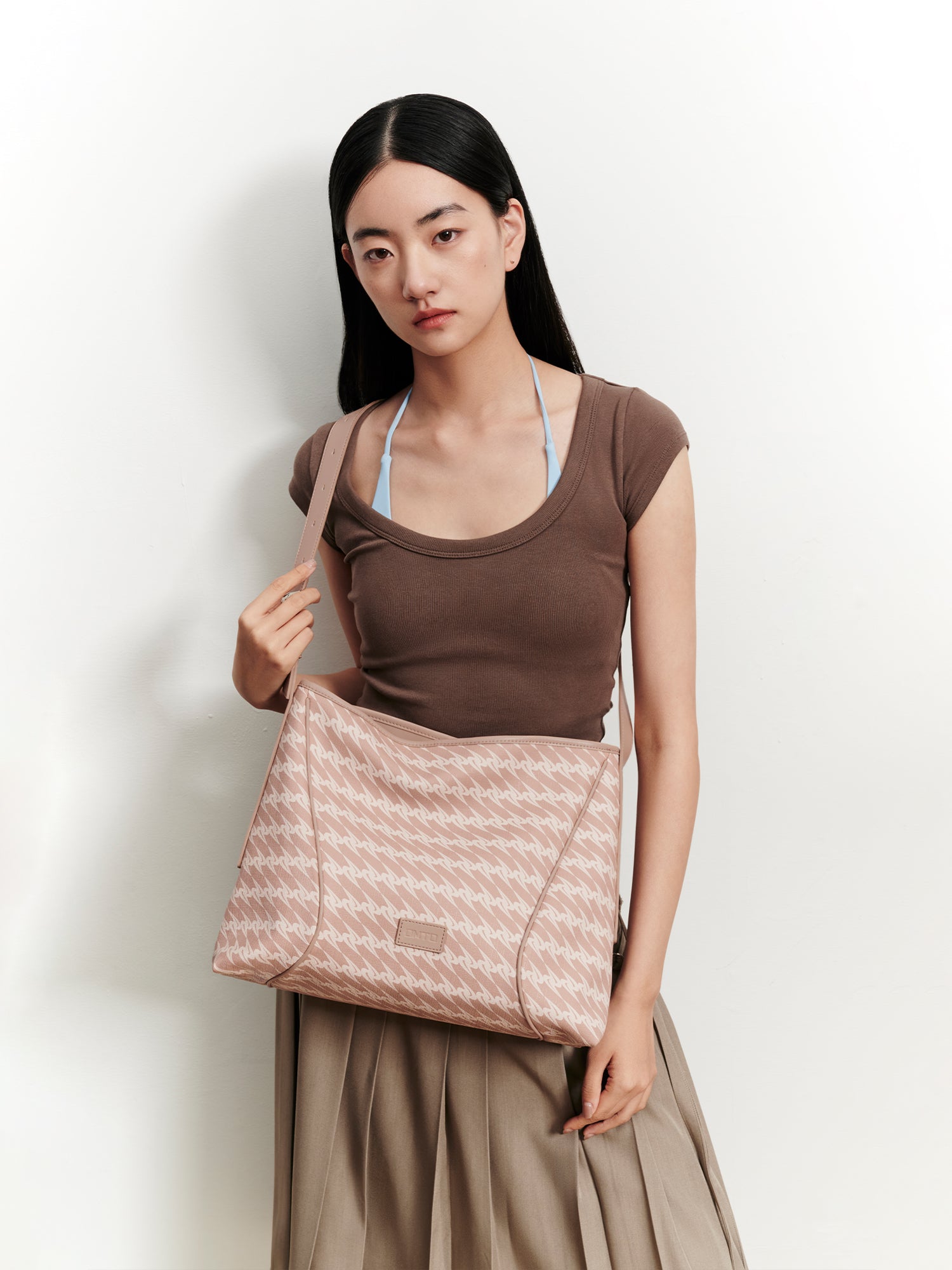 MONOGRAM 3.0 LOOP Large Shoulder Bag - Peach Pink