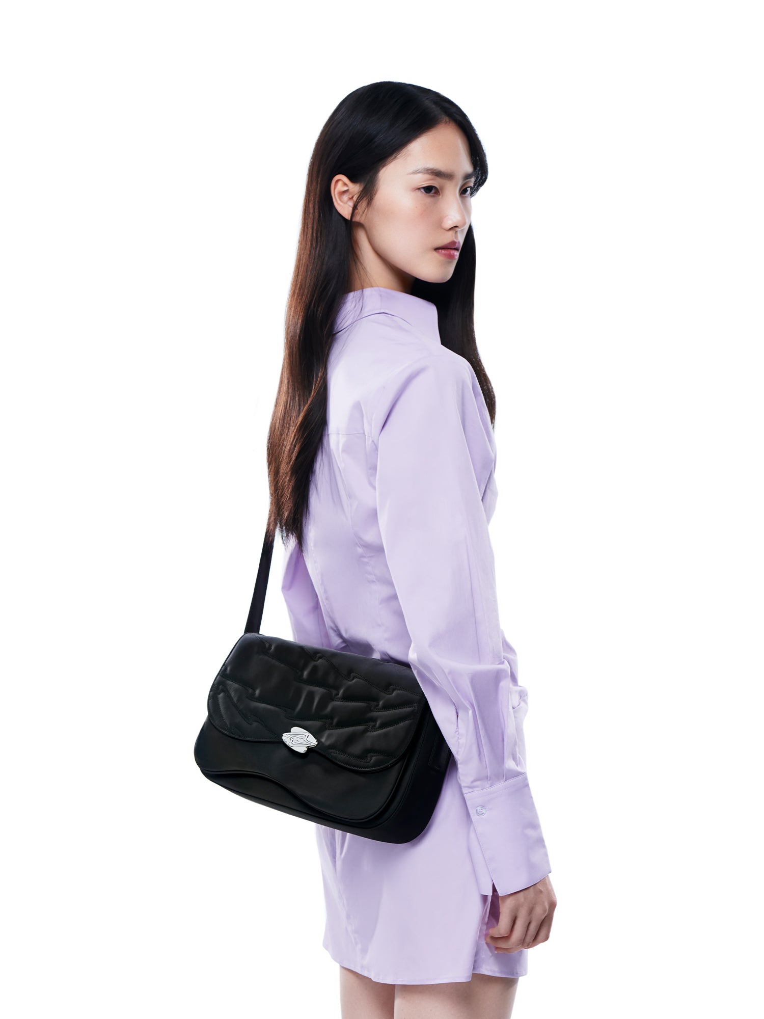 DESERT POST Regular Shoulder Bag - Black