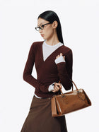 PINCH PILLOW Medium Handbag - Cocoa Brown