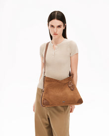SURE SURE CROISSANT Medium Shoulder Bag - Mocha Brown