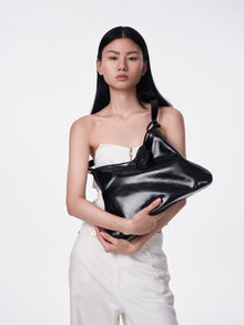 SURE SURE CROISSANT Medium Shoulder Bag - Black