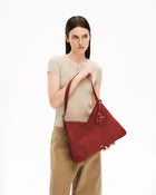 SURE SURE CROISSANT Medium Shoulder Bag - Velvet Red