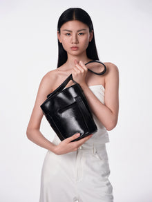 ZIP ZIP Regular Shoulder Bag - Black
