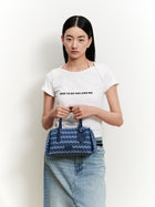 MONOGRAM 5.0 LOOP Regular Handbag - Denim Blue