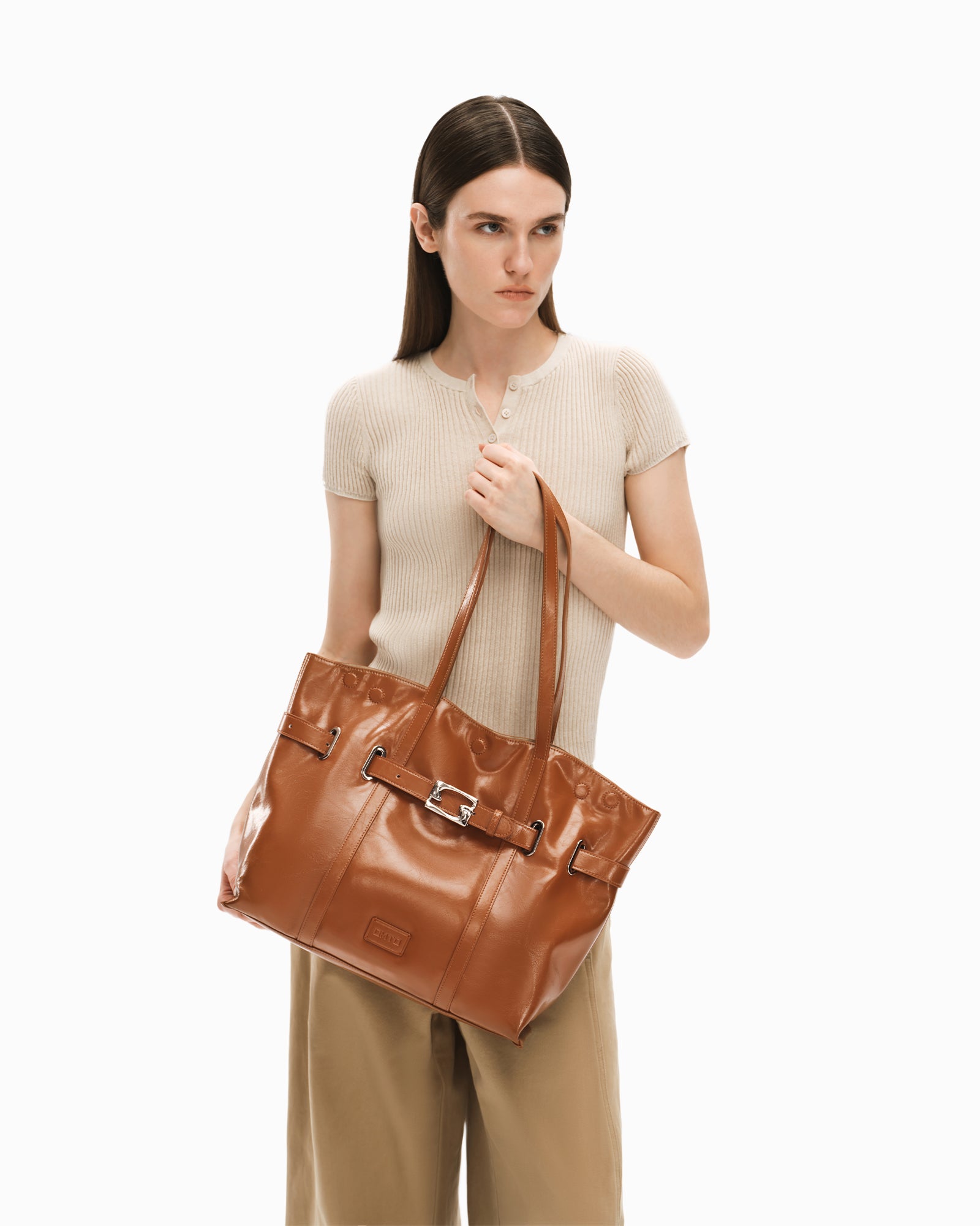 DUMPLING Regular Tote Bag - Brown