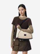 FOO FOO CANVAS Small Shoulder Bag - Beige