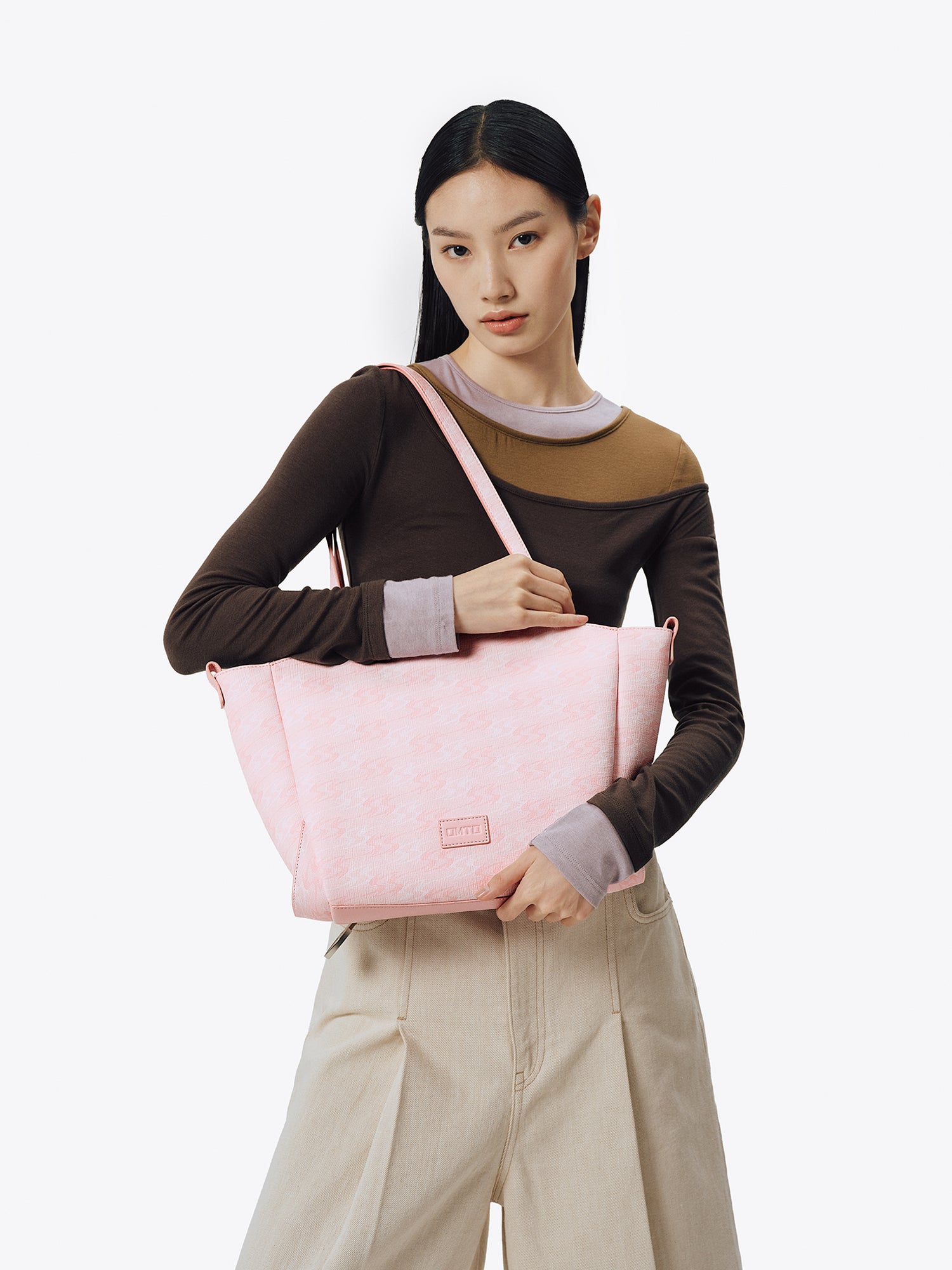 MONOGRAM 5.0 LOOP Medium Tote Bag - Cream Pink