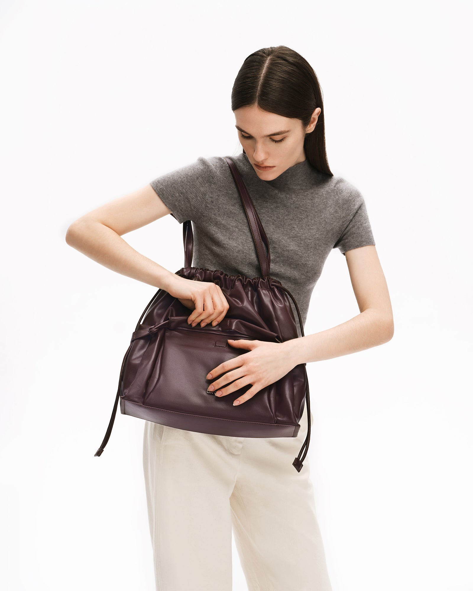 JuanJuan Regular Shoulder Bag - Maple Brown