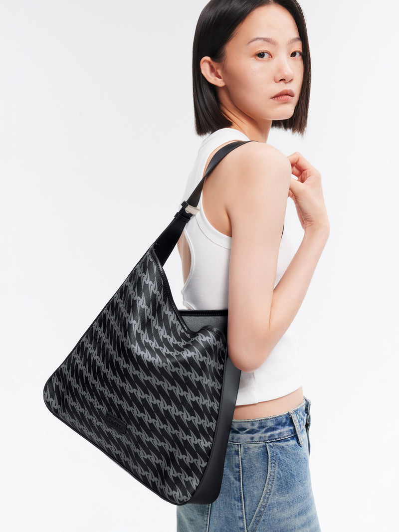 MONOGRAM 3.0 SOFT LOOP Small Shoulder Bag - Black