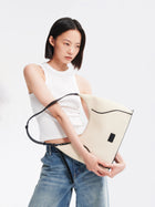FOO FOO CANVAS Small Shoulder Bag - Beige