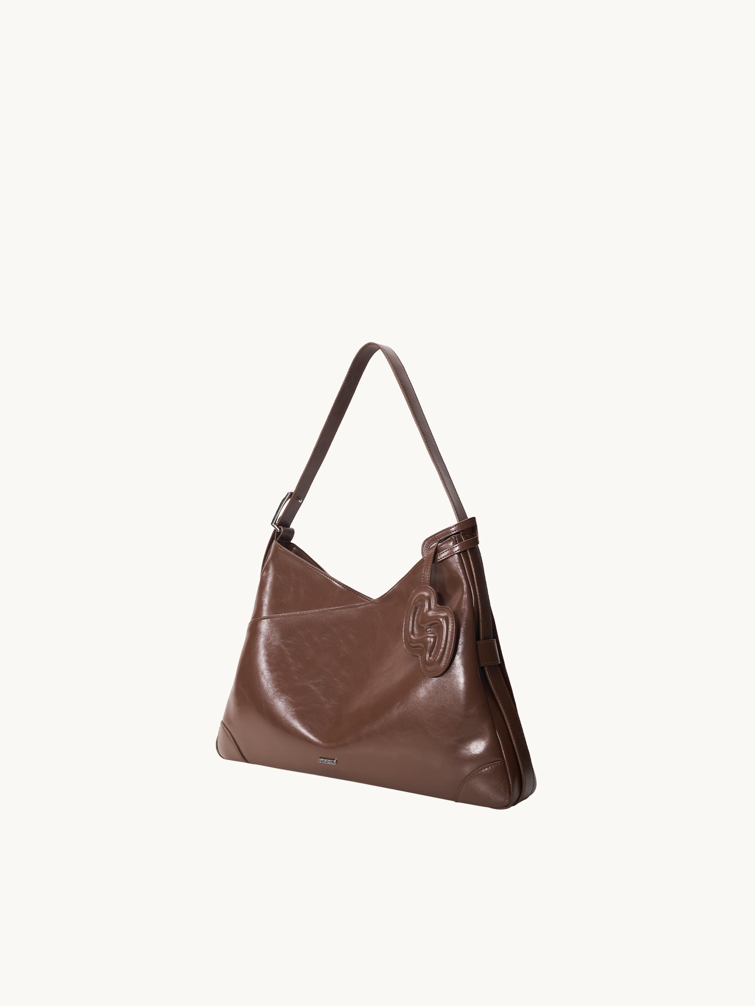 SURE SURE CROISSANT Medium Shoulder Bag - Cocoa Brown