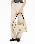 FOO FOO CANVAS Large Shoulder Bag - Beige