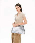 SURE SURE CROISSANT Medium Shoulder Bag - Silver