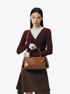 PINCH PILLOW Medium Handbag - Cocoa Brown