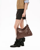SURE SURE CROISSANT Medium Shoulder Bag - Cocoa Brown