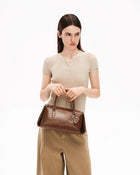 PINCH PILLOW Medium Handbag - Cocoa Brown