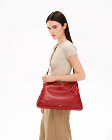 SURE SURE CROISSANT Medium Shoulder Bag - Burgundy Red