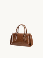 PINCH PILLOW Small Handbag - Cocoa Brown