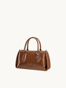 PINCH PILLOW Small Handbag - Cocoa Brown