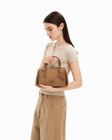 PINCH PILLOW Small Handbag - Mocha Brown