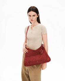 SURE SURE CROISSANT Medium Shoulder Bag - Velvet Red