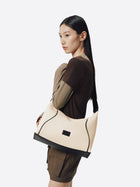 FOO FOO CANVAS Small Shoulder Bag - Beige