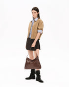 SURE SURE CROISSANT Medium Shoulder Bag - Cocoa Brown