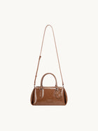 PINCH PILLOW Small Handbag - Cocoa Brown