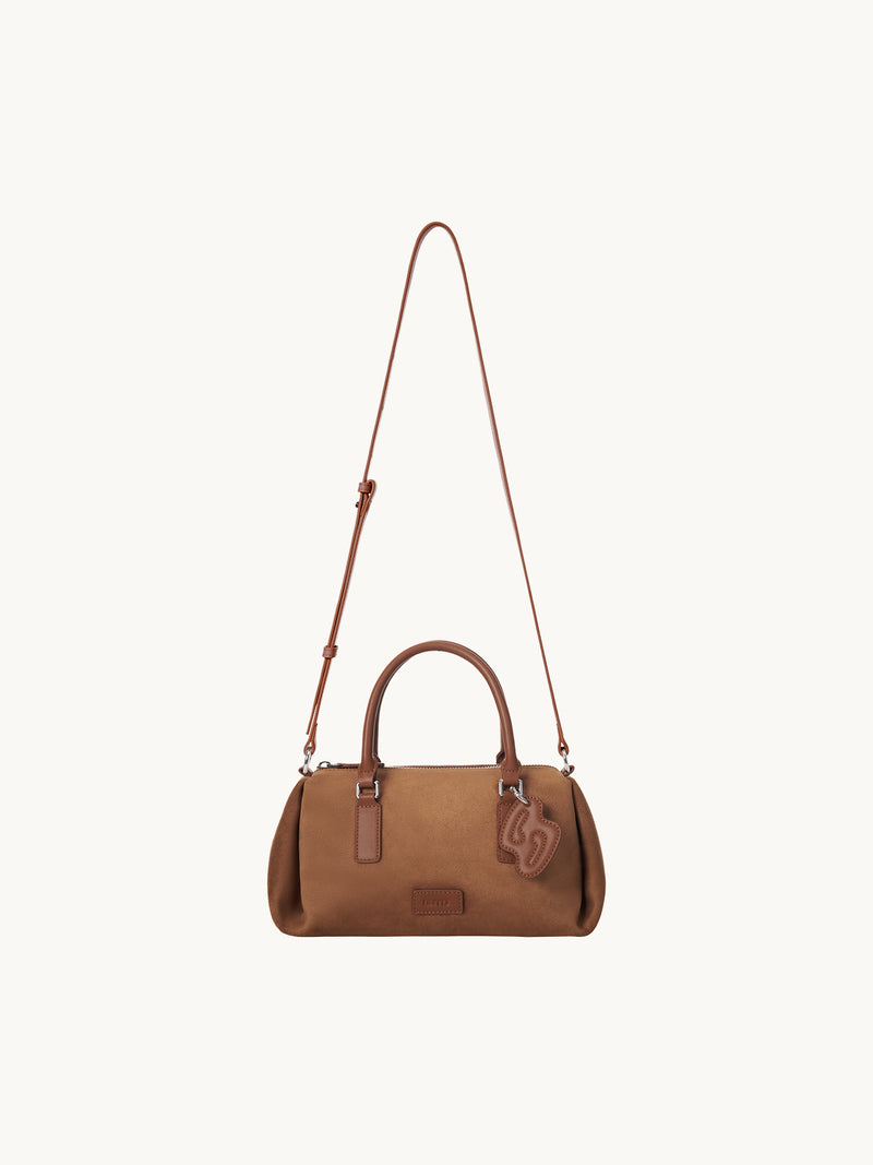 PINCH PILLOW Small Handbag - Mocha Brown